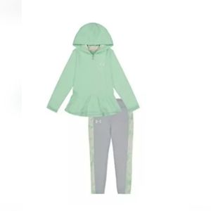 Under Armour Little girls 2 piece set - hoodie and leggings size 6x